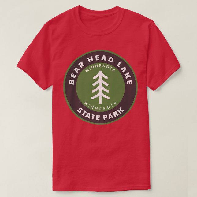 Bear Head Lake State Park Minnesota MN Forest Tree T-Shirt (Design Front)