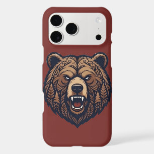 Bear Head Wild Tribal Art iPhone / iPad Case
