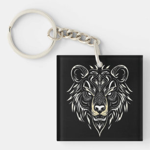 🐻 Bear Head Wildlife Keychain Accessory Gift 🐻