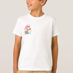 Bear Heart Balloons Rainbow Kids T-Shirt