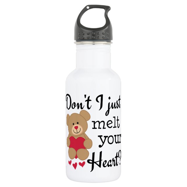 Bear Heart Melt 532 Ml Water Bottle (Front)