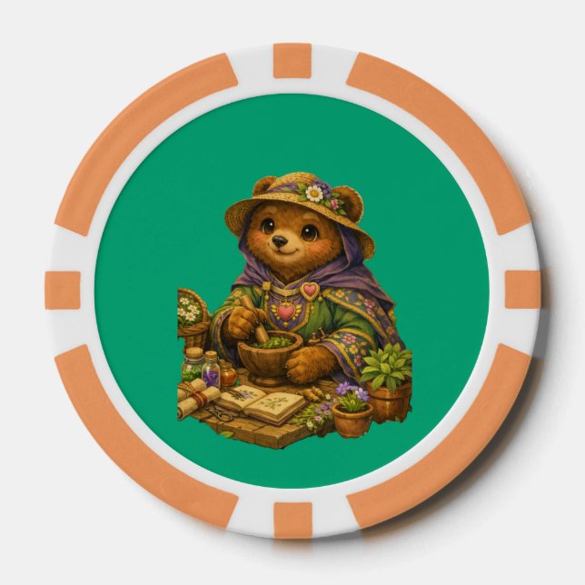 Bear herbalist  poker chips (Front)