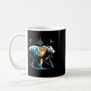 Bear Hiking Grizzly Bear Camping Camper Coffee Mug