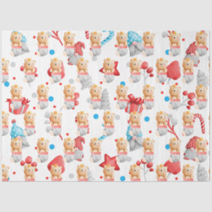 Bear Holidays Customise Tissue Paper