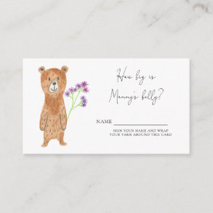 Bear How big is mummy's belly Enclosure Card