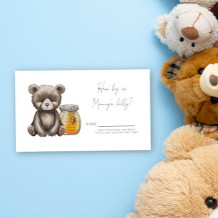 Bear How big is mummy's belly Enclosure Card