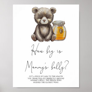 Bear - How big is mummy's belly game Poster