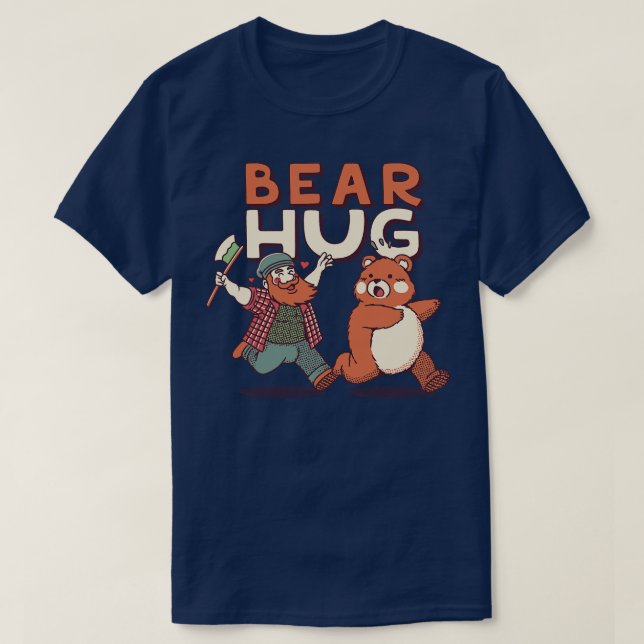 Bear Hug Cuteness Attack by Tobe Fonseca T-Shirt (Design Front)