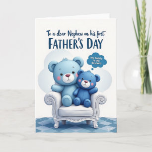 Bear Hug Fathers Day Wish Card