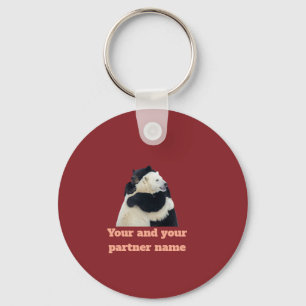 Bear Hug Love (Customisable) Key Ring