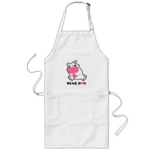 Bear Hug White Aprons