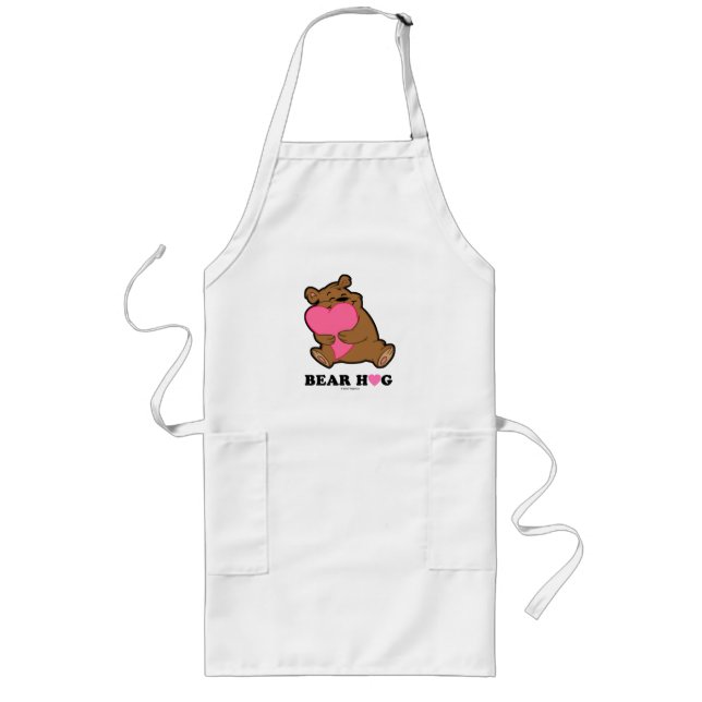 Bear Hug White Aprons (Front)