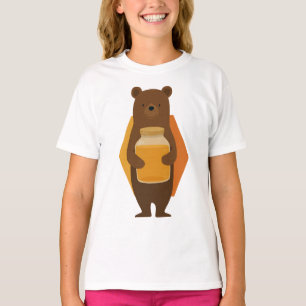 Bear Hugging Honey Jar Kids T-Shirt