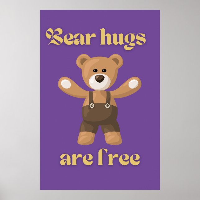 Bear hugs are free              poster (Front)