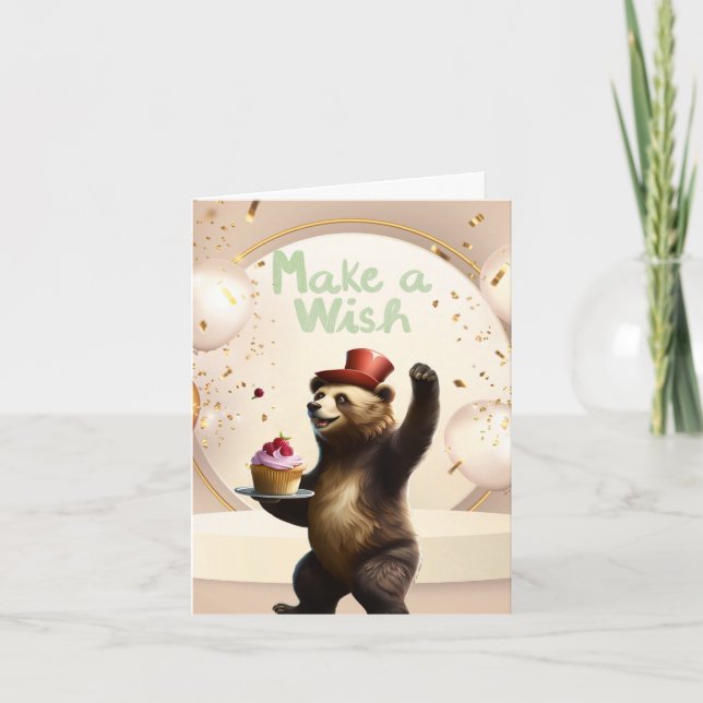 Bear Hugs Birthday Card (Front)