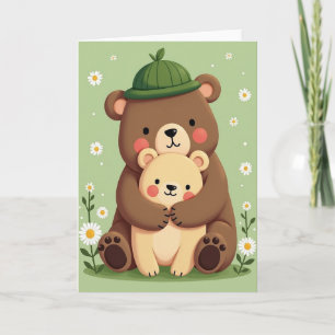 Bear Hugs Cute Cub Love Card