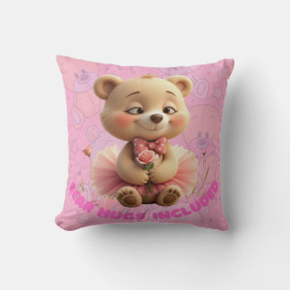 Bear Hugs Included – Sweet Tutu Bear  Cushion