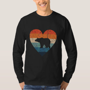 bear hunting retro vintage 70s 60s hearth T-Shirt