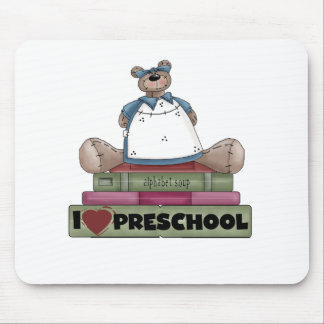 Bear I Love Preschool Mouse Mat