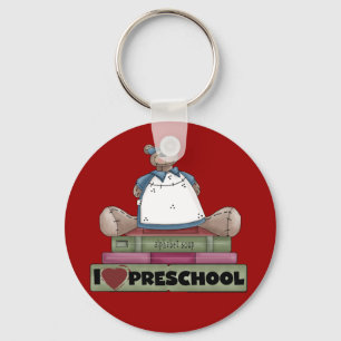 Bear I Love Preschool Tshirts and Gifts Key Ring