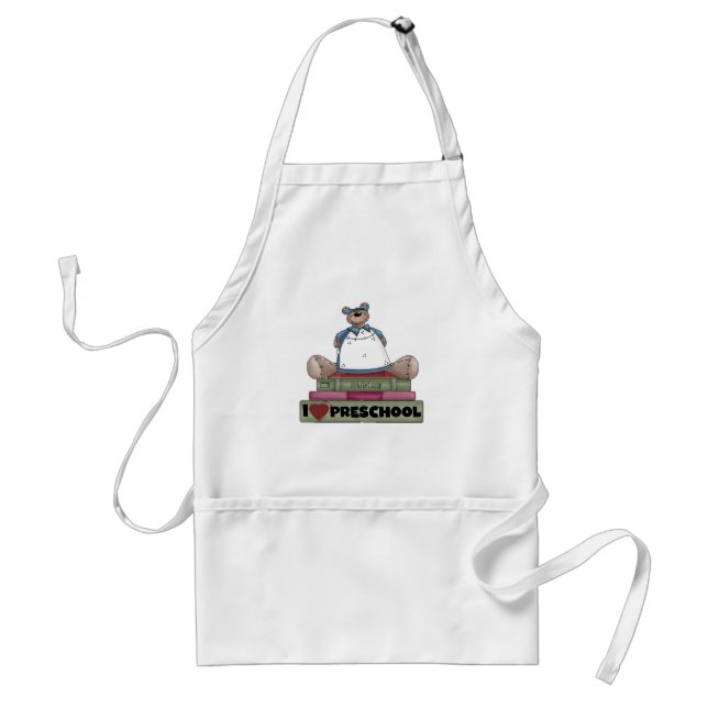 Bear I Love Preschool Tshirts and Gifts Standard Apron (Front)