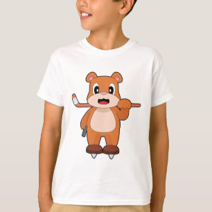 Bear Ice hockey Ice hockey stick T-Shirt