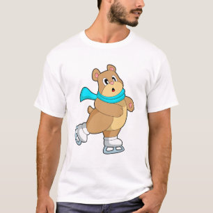 Bear Ice skating Ice skates T-Shirt