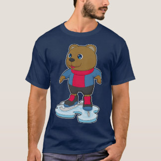 Bear Ice skating Ice skates T-Shirt