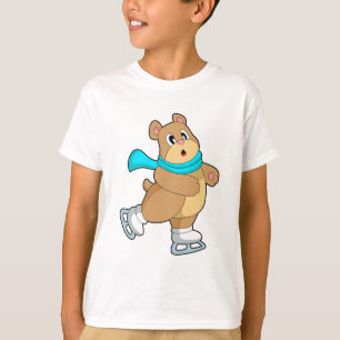 Bear Ice skating Ice skates T-Shirt