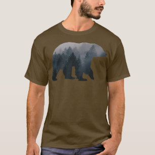 Bear illustration made of trees bears Premium 248  T-Shirt