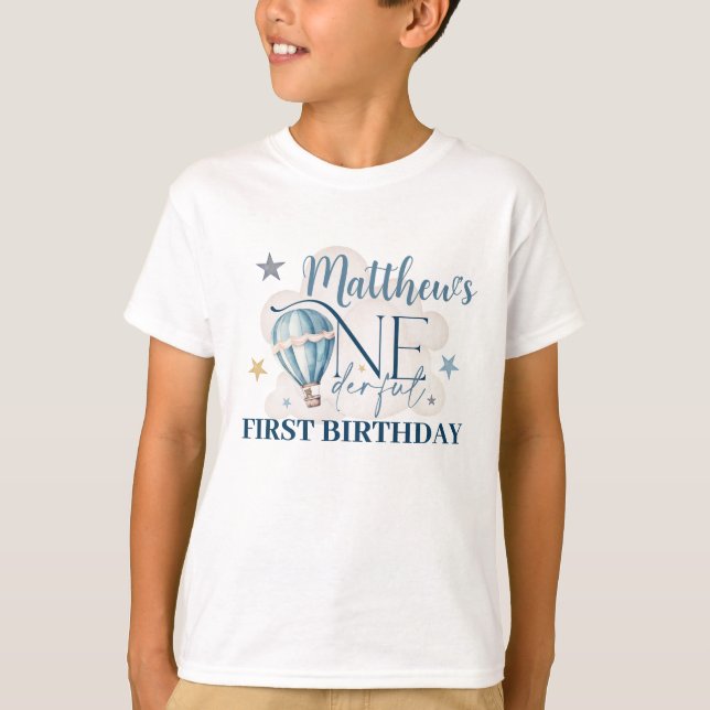 Bear in a Balloon Kids' Big Sibling T-Shirt (Front)