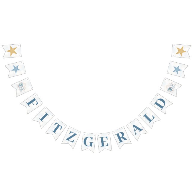 Bear in a Balloon Party Bunting Banner (All)