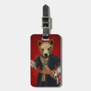 Bear in Blue Robes 3 Luggage Tag