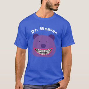 Bear in Braces Personalised Orthodontists T-Shirt