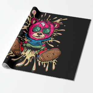 Bear In Honey Wrapping Paper