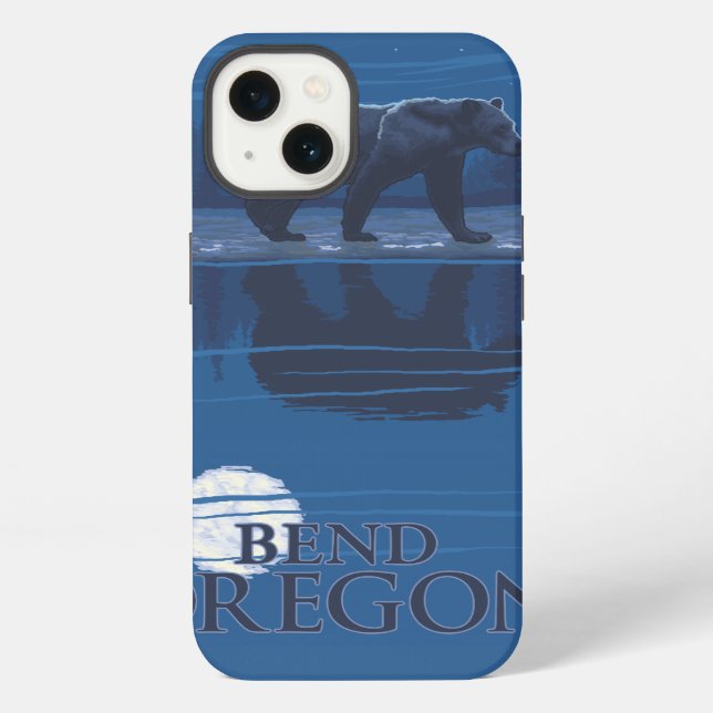 Bear in Moonlight - Bend, Oregon iPhone Case (Back)