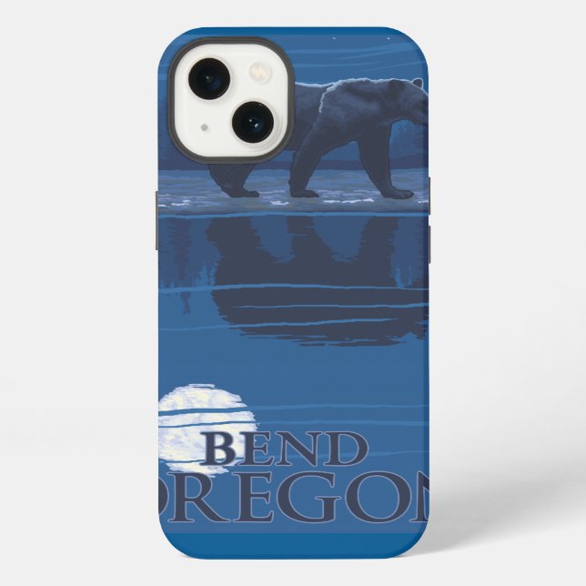 Bear in Moonlight - Bend, Oregon iPhone Case (Back)