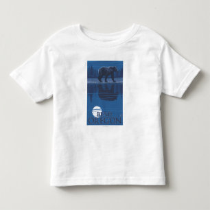 Bear in Moonlight - Bend, Oregon Toddler T-Shirt