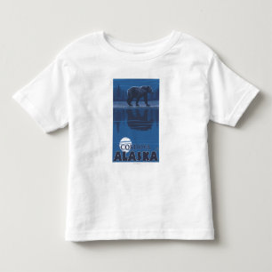 Bear in Moonlight - Cordova, Alaska Toddler T-Shirt