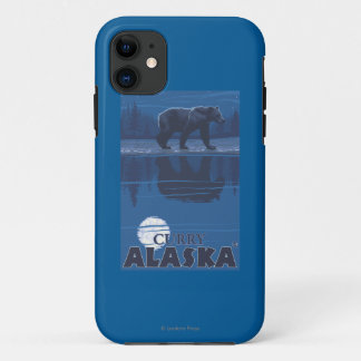 Bear in Moonlight - Curry, Alaska iPhone 11 Case