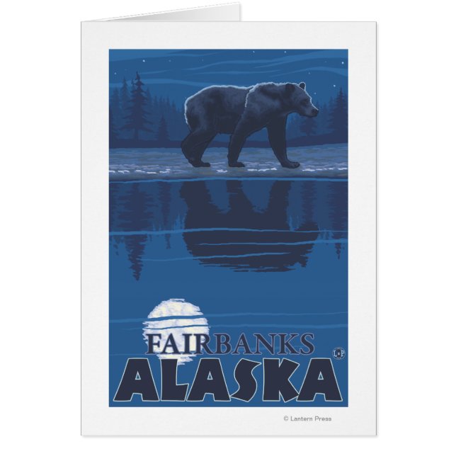 Bear in Moonlight - Fairbanks, Alaska (Front)