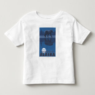 Bear in Moonlight - Fairbanks, Alaska Toddler T-Shirt