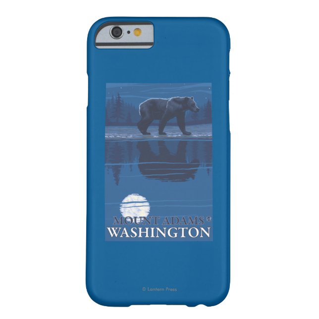 Bear in Moonlight - Mount Adams, Washington Case-Mate iPhone Case (Back)