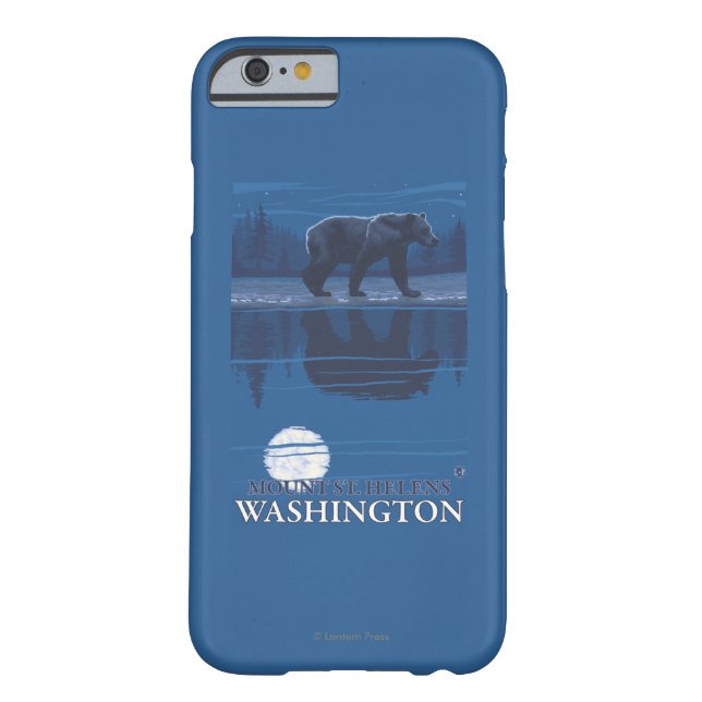 Bear in Moonlight - Mount St. Helens, Case-Mate iPhone Case (Back)