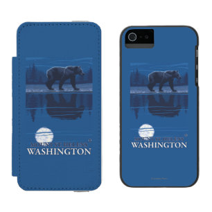 Bear in Moonlight - Mount St. Helens, Incipio Watson™ iPhone 5 Wallet Case