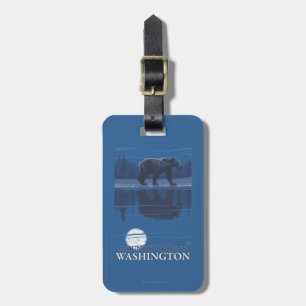 Bear in Moonlight - Mount St. Helens, Luggage Tag
