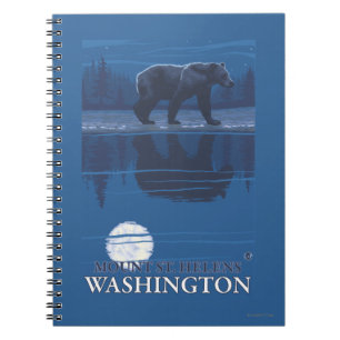 Bear in Moonlight - Mount St. Helens, Notebook