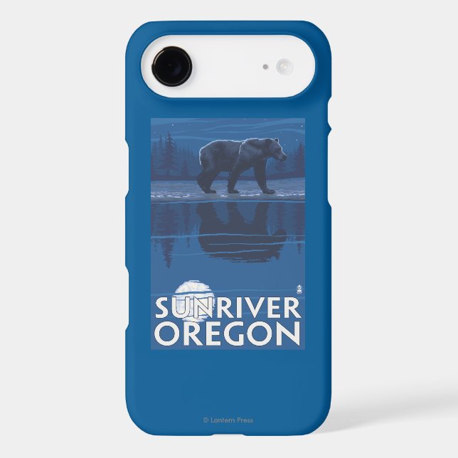 Bear in Moonlight - Sun River, Oregon Case-Mate iPhone Case (Back)