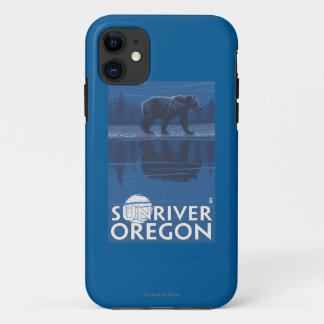 Bear in Moonlight - Sun River, Oregon iPhone 11 Case