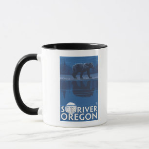 Bear in Moonlight - Sun River, Oregon Mug